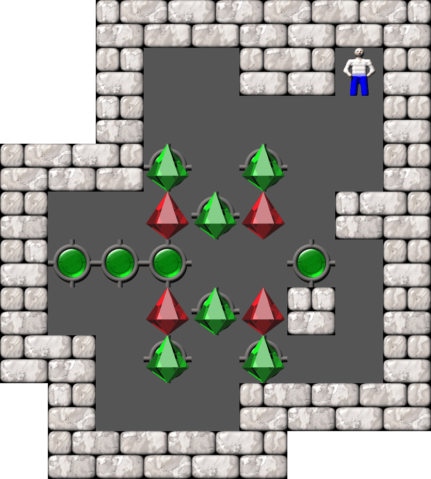 Сокобан Bugs collection 3 уровень 2